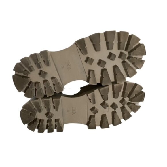 Zara Beige Canvas Summer Boots 36 - Picture 6 of 6